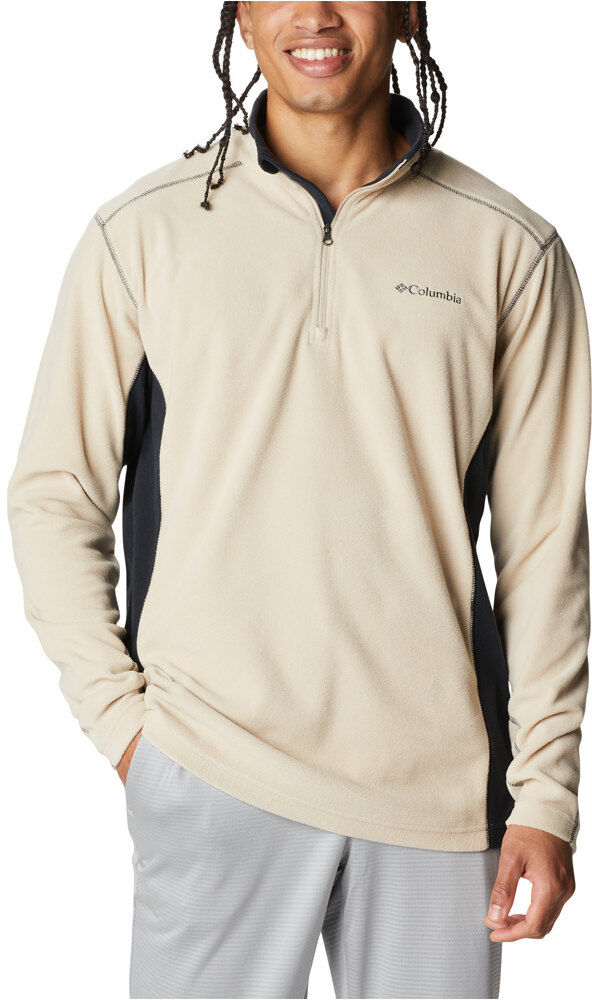 Columbia klamath range ii half zip forro polar hombre Marron (XS)