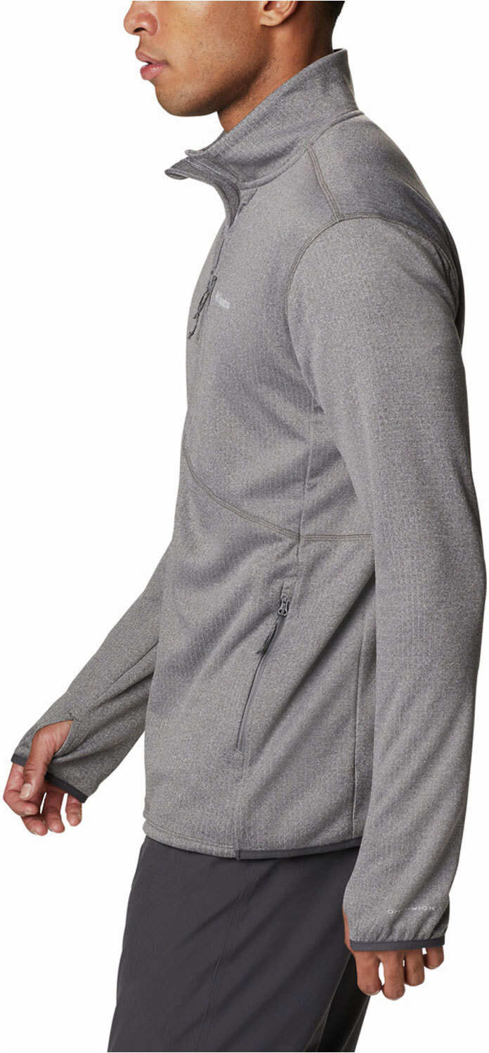 Columbia park view fleece full zip forro polar hombre Gris (XL)