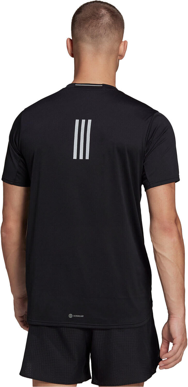 Adidas designed 4 running camiseta técnica manga corta hombre Negro (S)