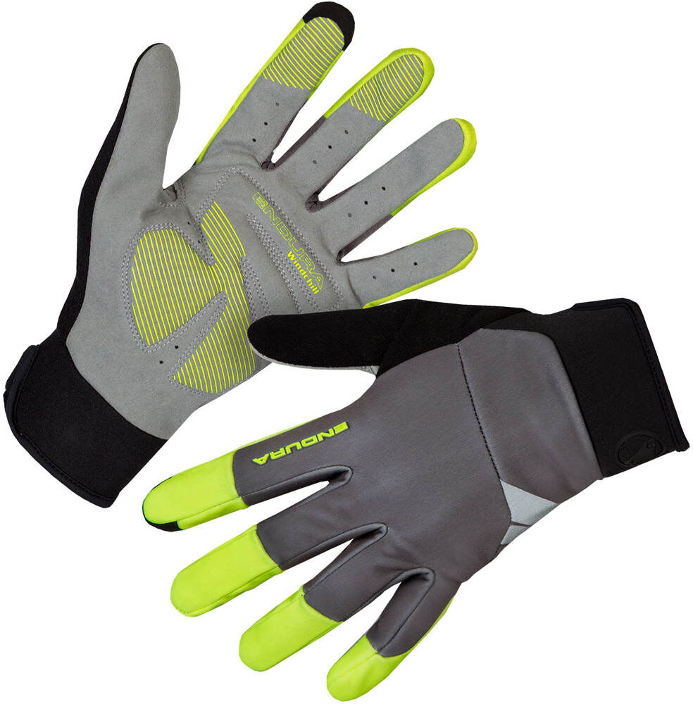 Endura windchill guantes largos ciclismo Amarillo (XS)