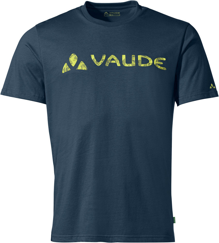 Vaude logo shirt camiseta montaña manga corta hombre Azul (S)