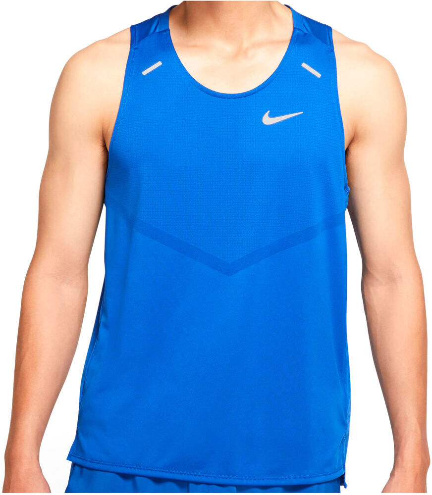 Nike dri-fit rise 365 camiseta entrenamiento tirantes hombre Azul (M)