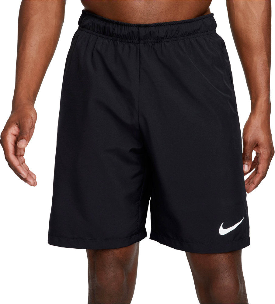 Nike df flx wvn 9in short pantalón corto fitness hombre Negro (XL)