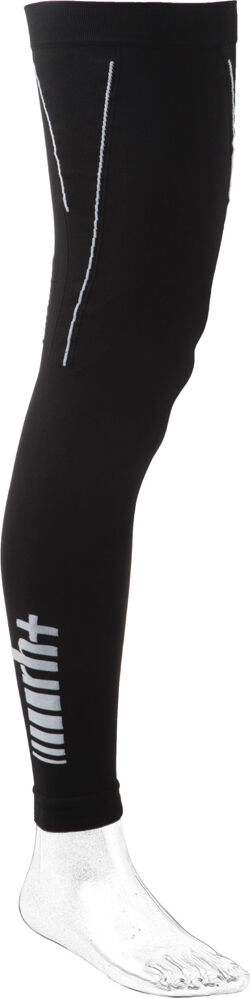 Rh+ knit leg warmer perneras largas ciclismo Negro (S/M)