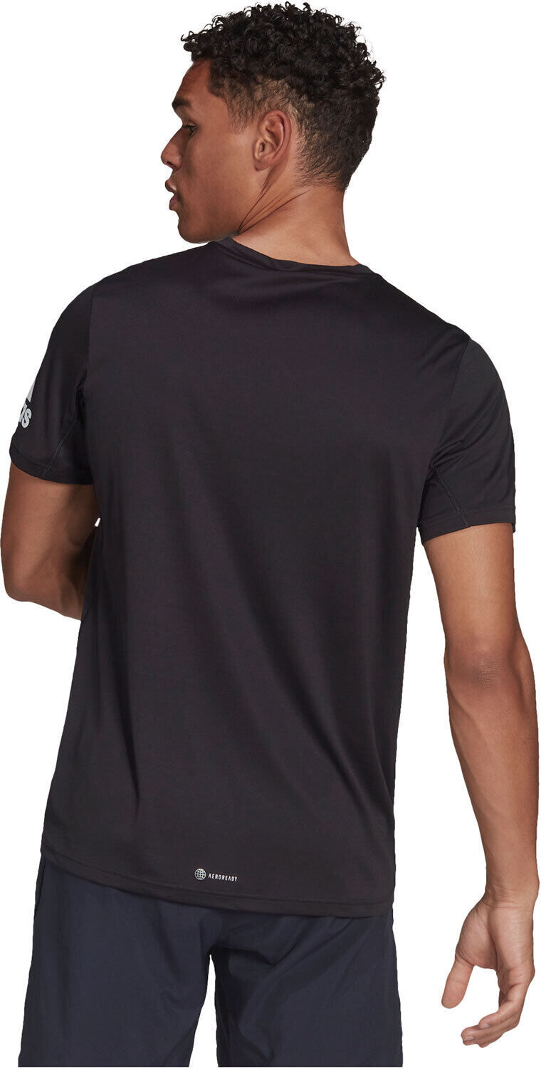 Adidas run it camiseta técnica manga corta hombre Negro (L)