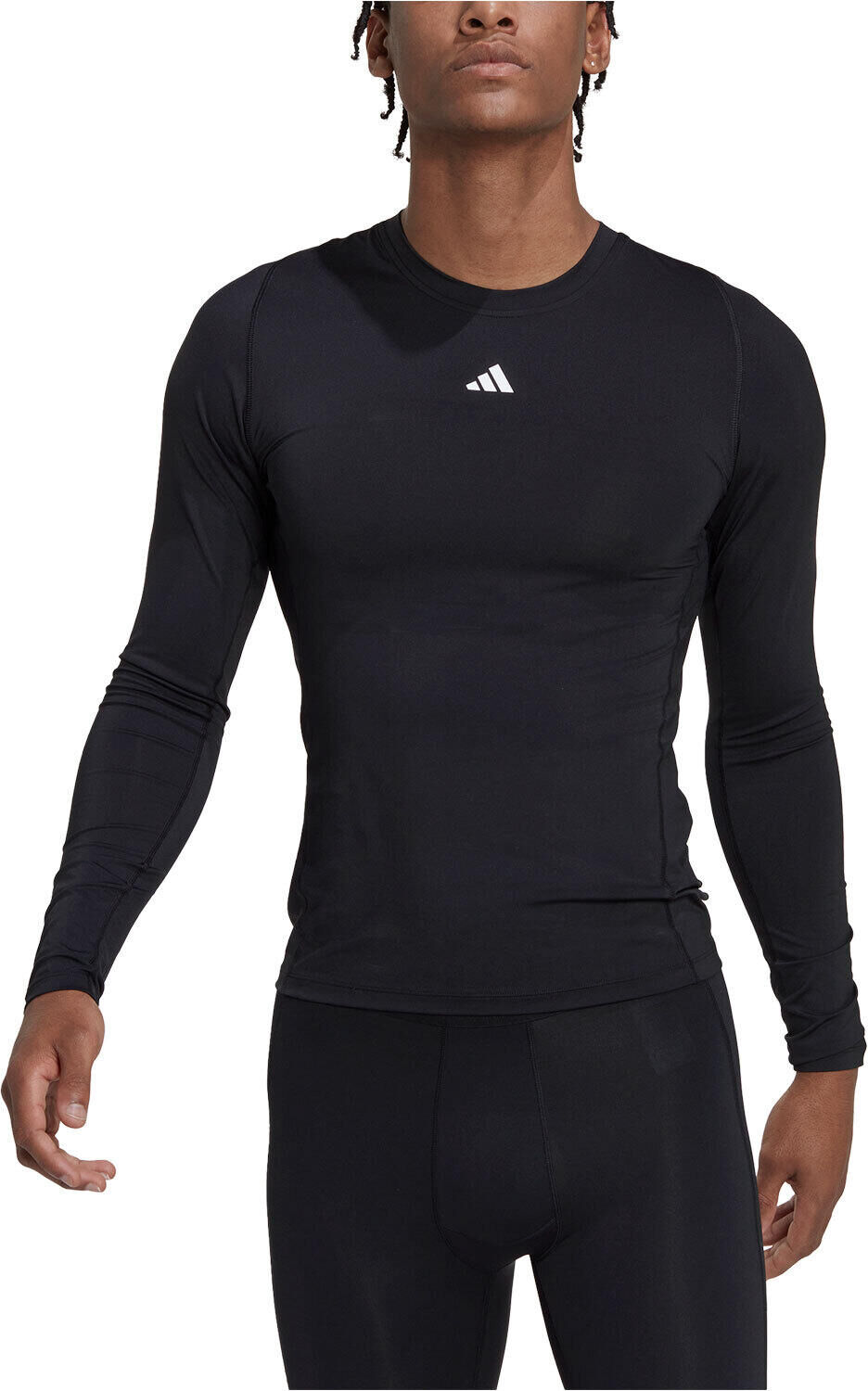 Adidas techfit training de manga larga camiseta térmica manga larga hombre Negro (XL)