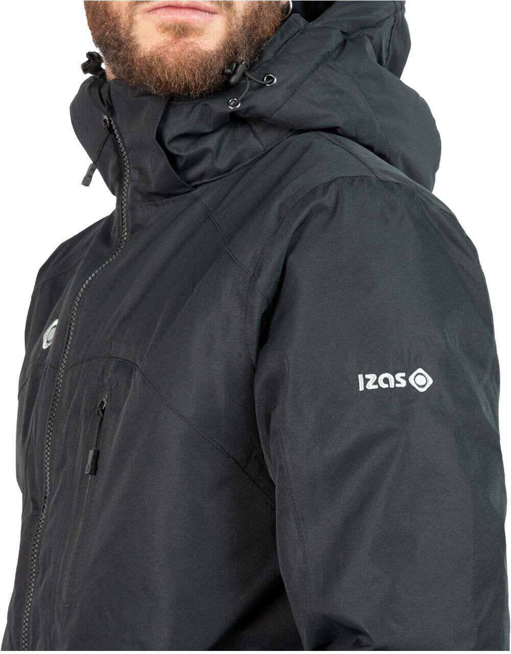 Izas logan chaqueta outdoor hombre Negro (XS)