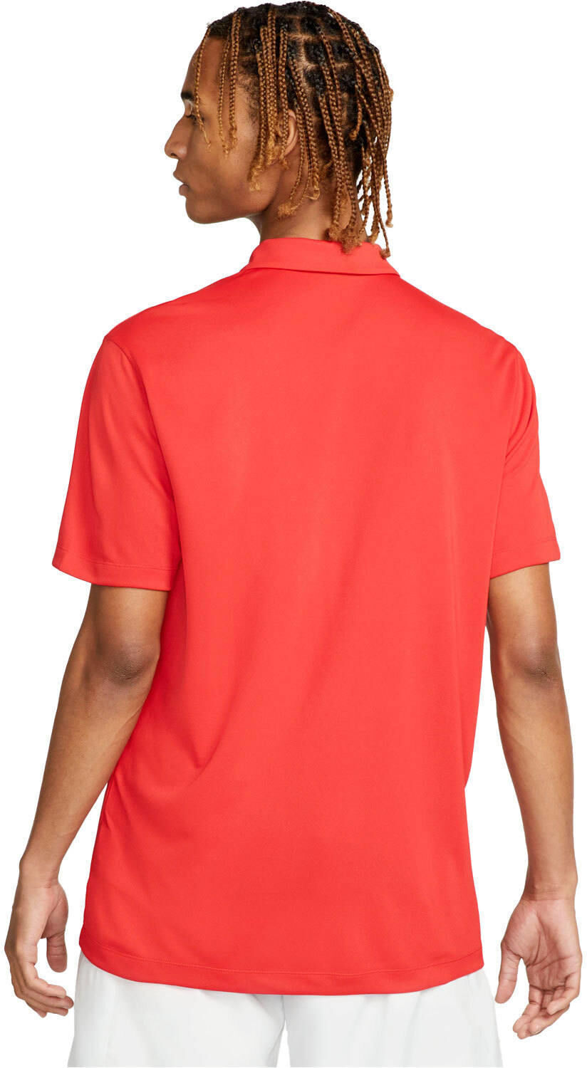 Nike df polo solid polo tenis manga corta hombre Rojo (XL)