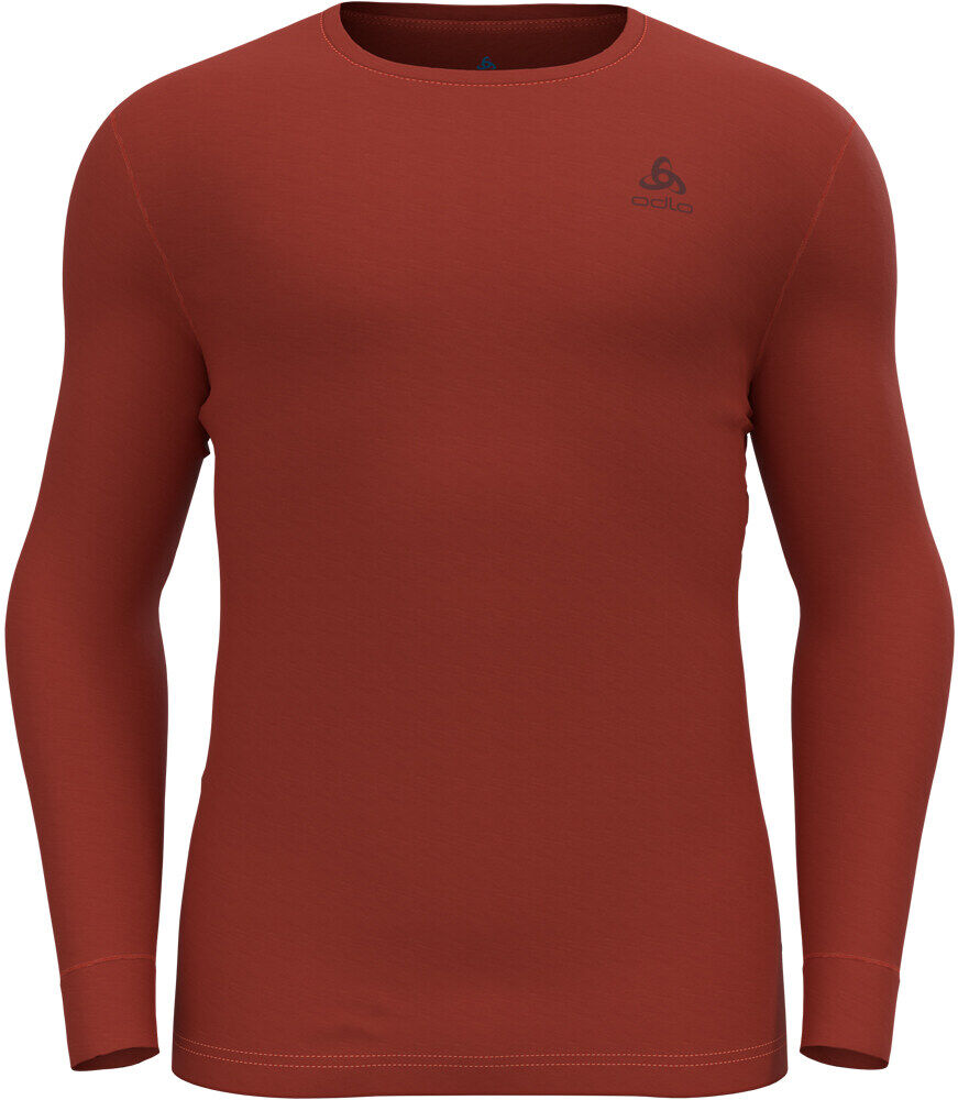 Odlo top crew neck l/s merino 200 camiseta térmica manga larga hombre Naranja (XXL)