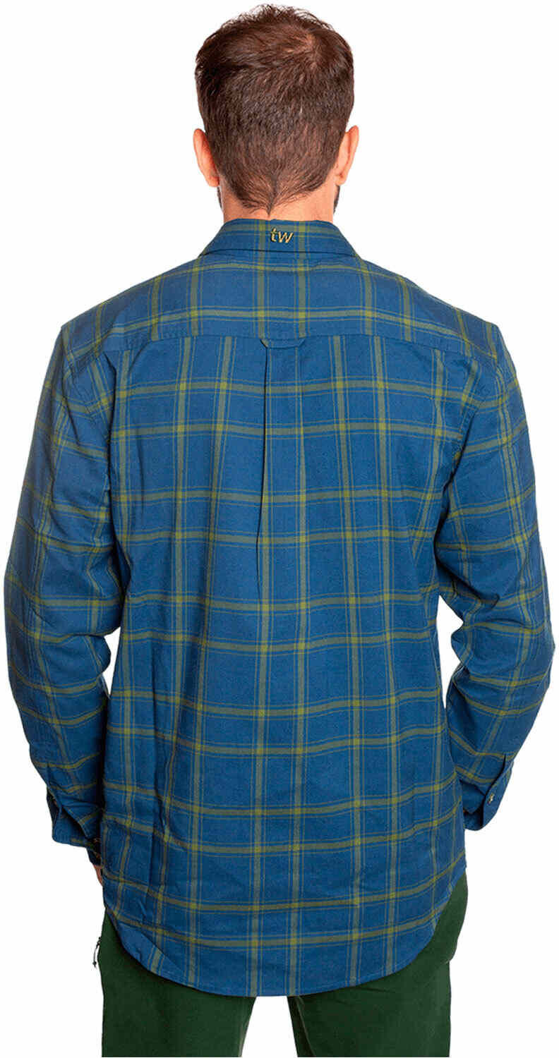 Trango zernez camisa montaña manga larga hombre Azul (M)