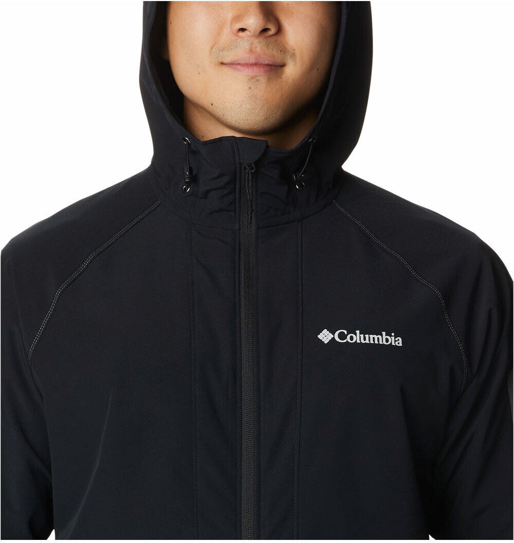 Columbia tall heights chaqueta softshell hombre Negro (XS)