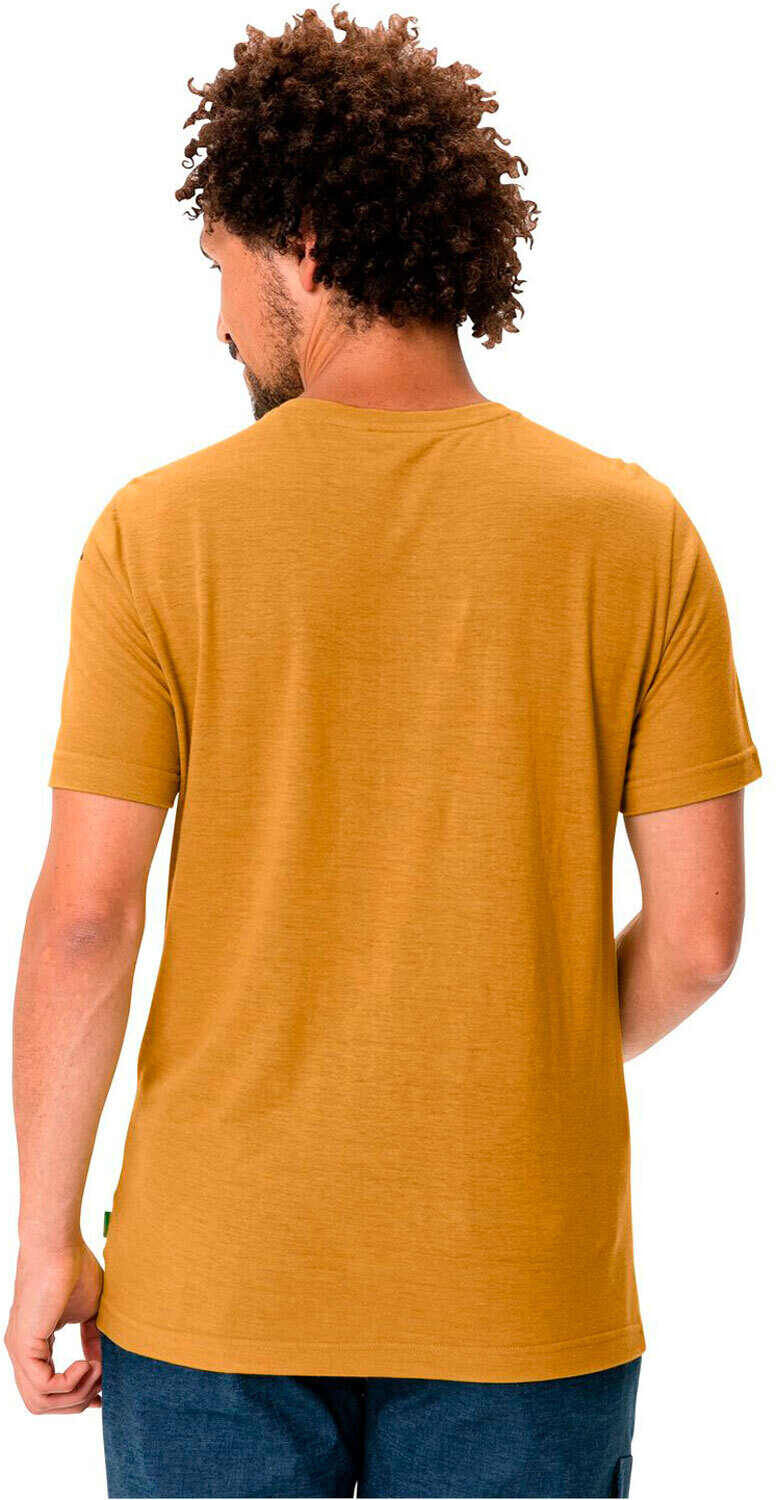 Vaude 0mont ii camiseta montaña manga corta hombre Amarillo (S)