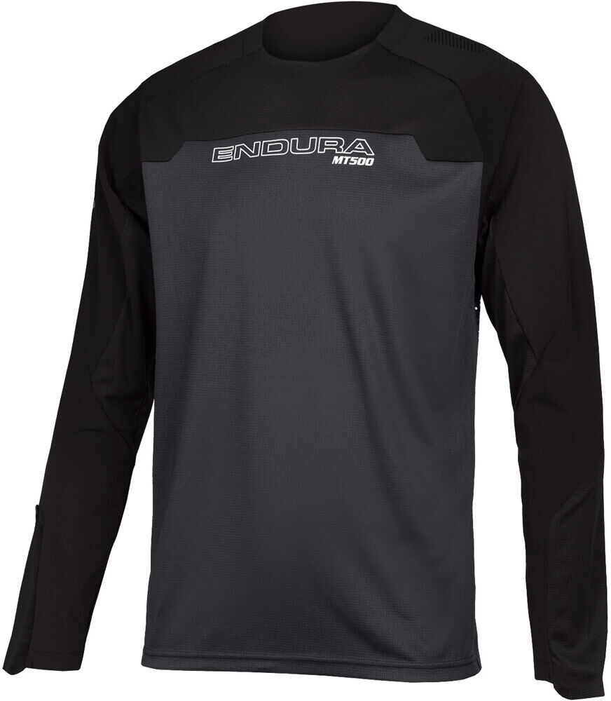 Endura camiseta m/l mt500 burner camiseta ciclismo hombre Negro (L)