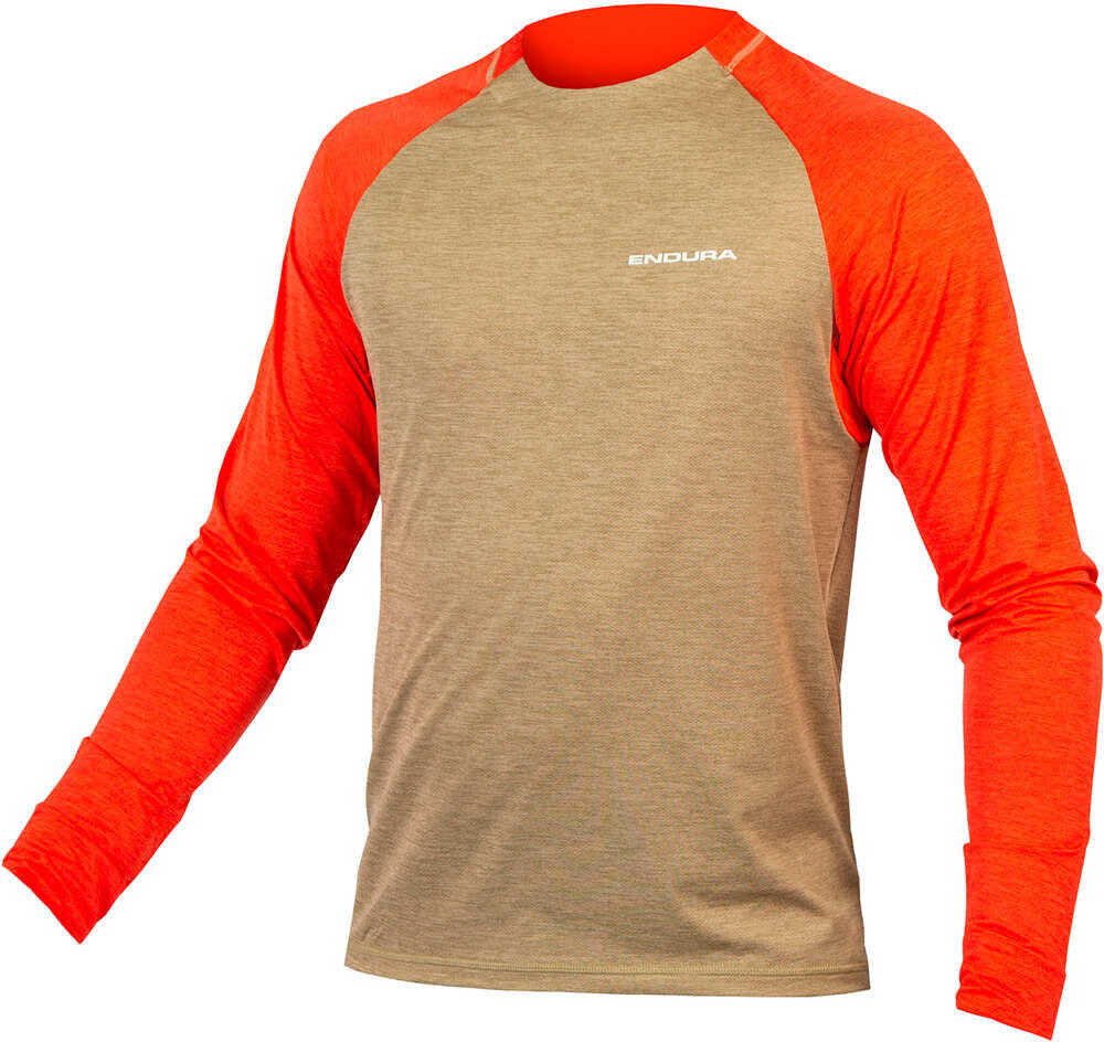 Endura camiseta m/l singletrack camiseta ciclismo hombre Gris (XL)