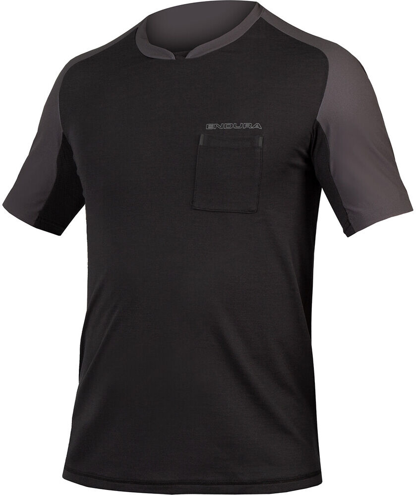 Endura gv500 foyle camiseta ciclismo hombre Negro (S)