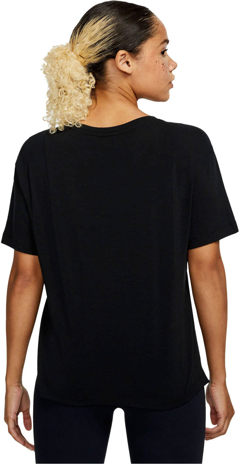 Nike ny df s/s top camisetas yoga Negro (L)