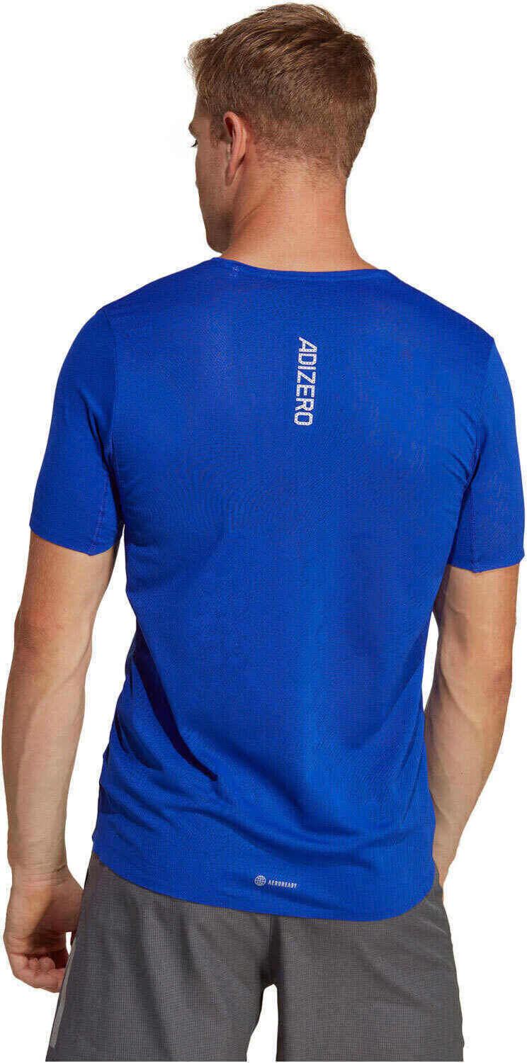 Adidas adizero camiseta técnica manga corta hombre Azul (L)