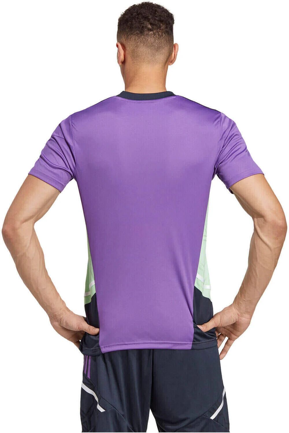 Adidas entrenamiento real madrid condivo 22 camiseta de fútbol oficiales Morado (XL)