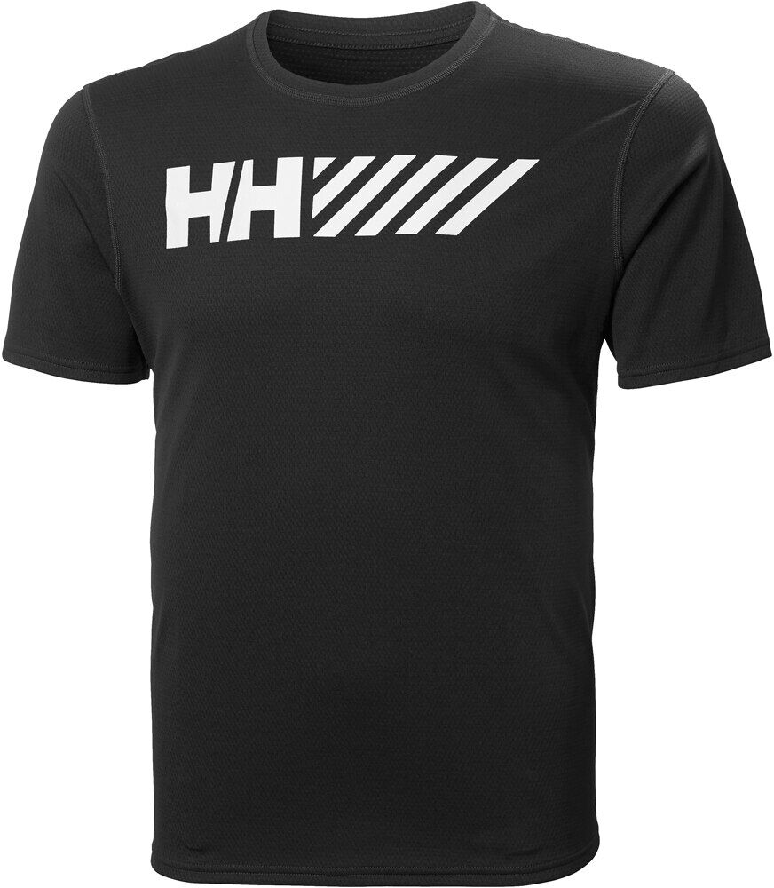 Helly Hansen lifa tech graphic camiseta montaña manga corta hombre Negro (L)