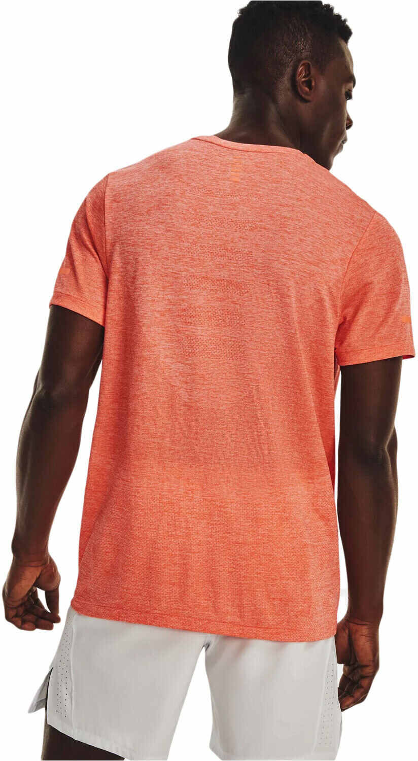 Under Armour seamless stride camiseta técnica manga corta hombre Naranja (L)