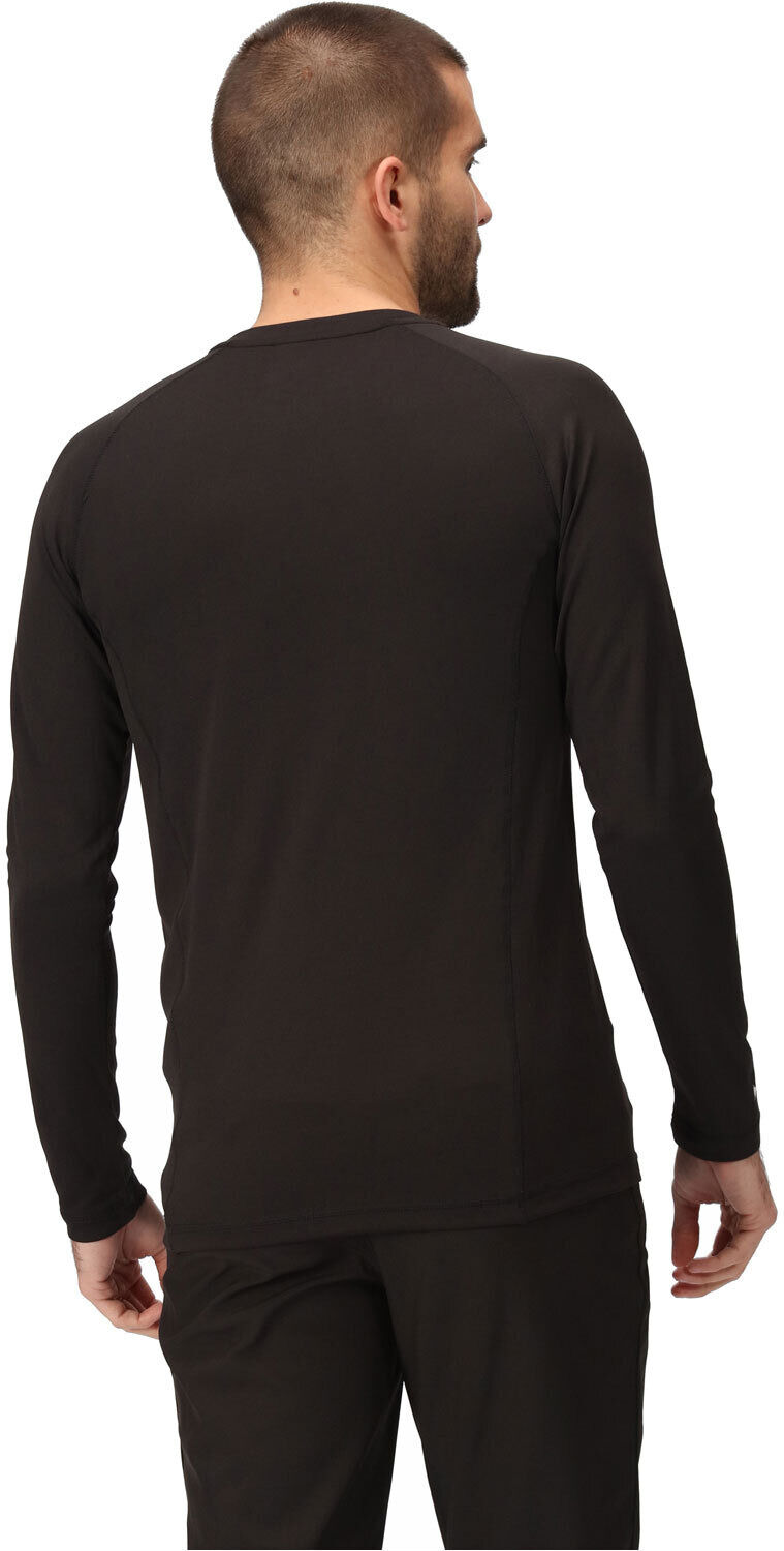 Regatta bampton top camiseta térmica manga larga hombre Negro (XL)