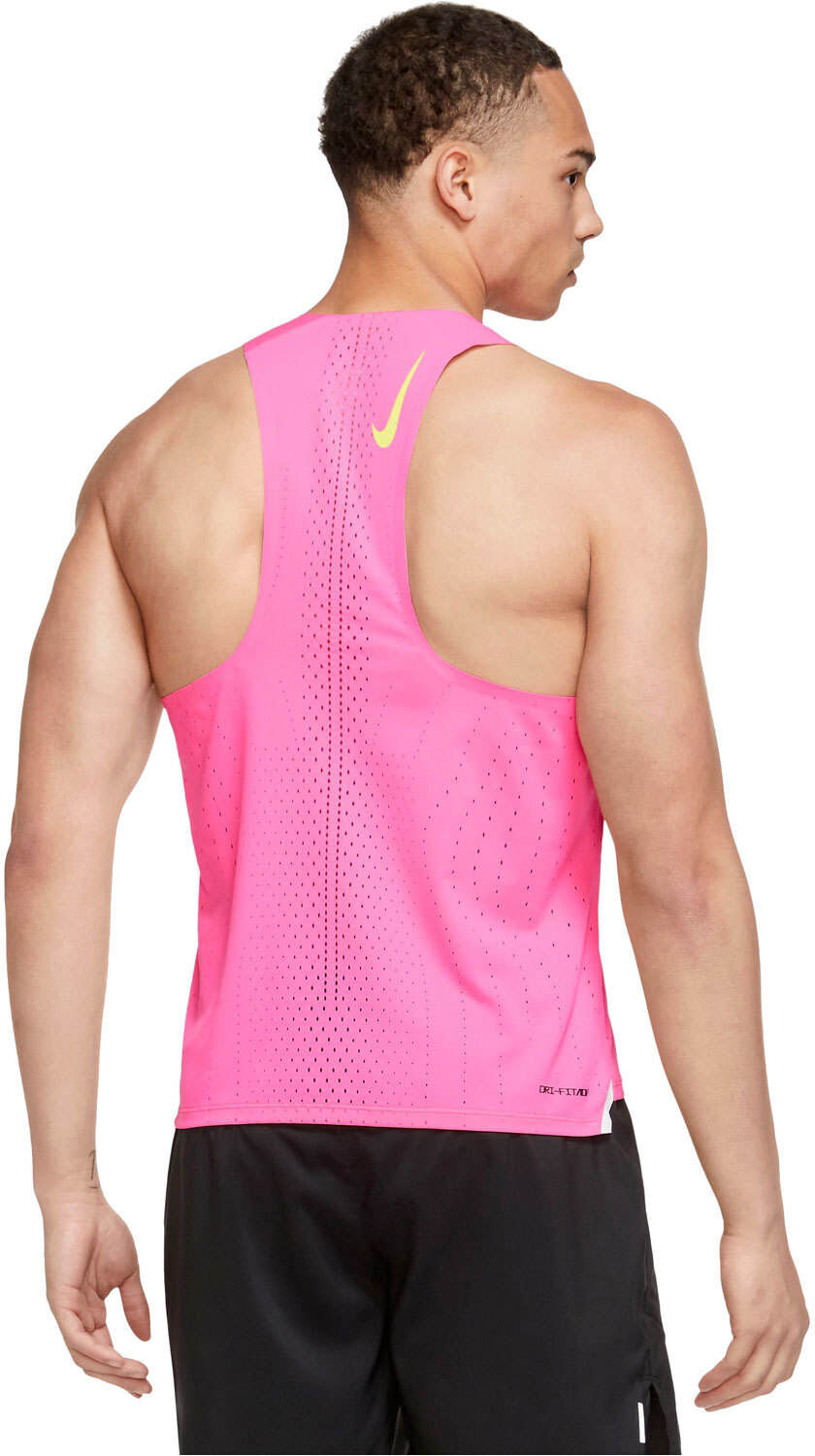 Nike dri-fit adv aeroswift camiseta entrenamiento tirantes hombre Rosa (XL)