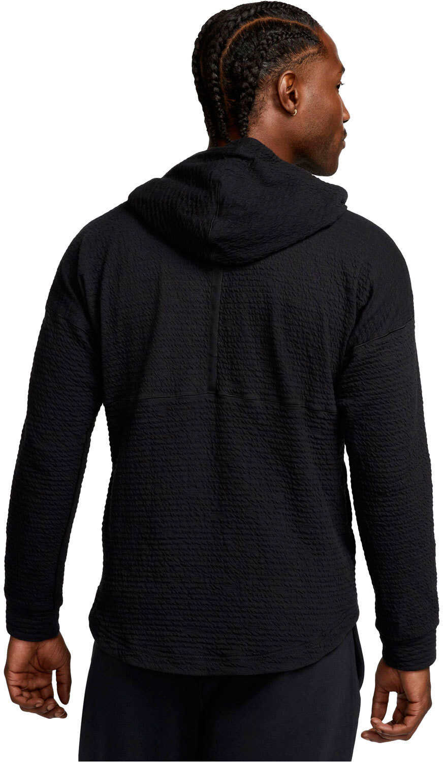 Nike dri-fit texture sudaderas deportivas hombre Negro (L)