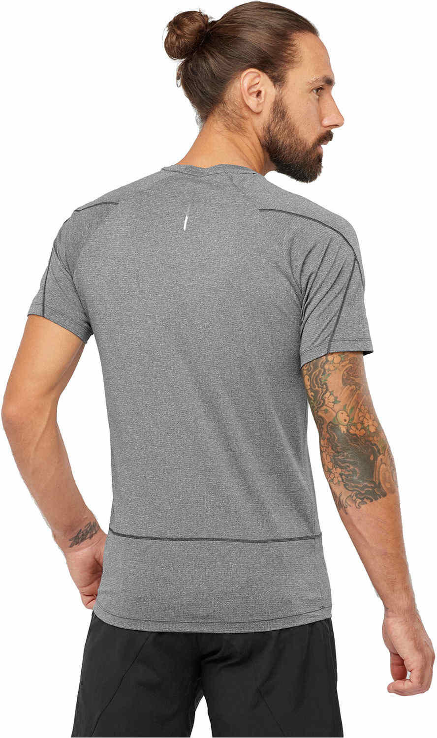 Salomon cross run camisetas trail running manga corta hombre Gris (M)