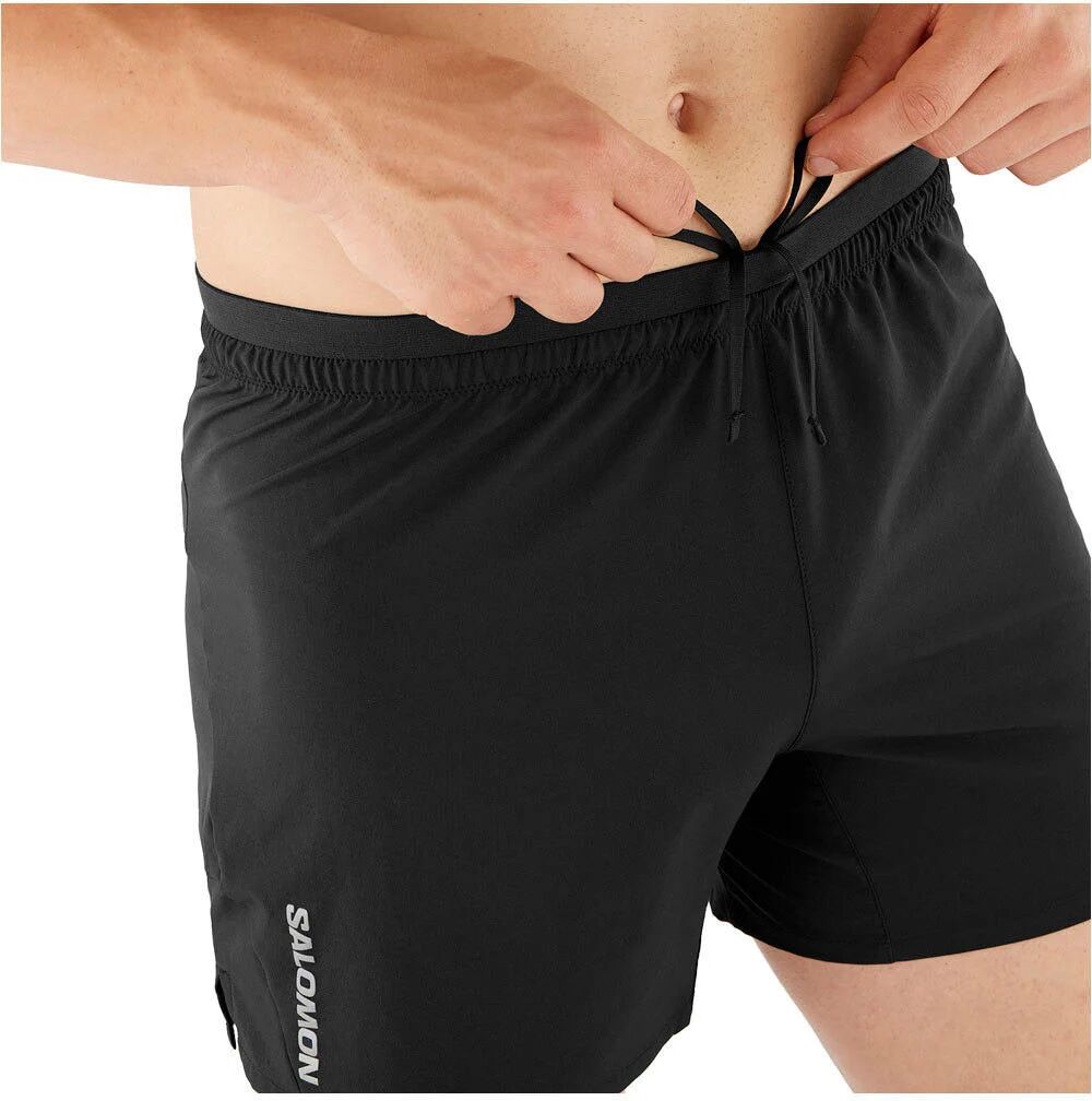 Salomon cross 5 shorts no l pantalón running hombre Negro (L)