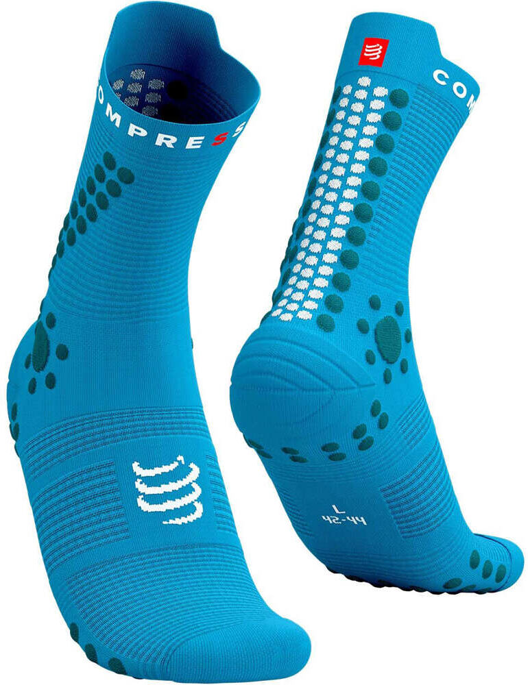 Compressport pro racing socks v40 trail calcetines running Azul