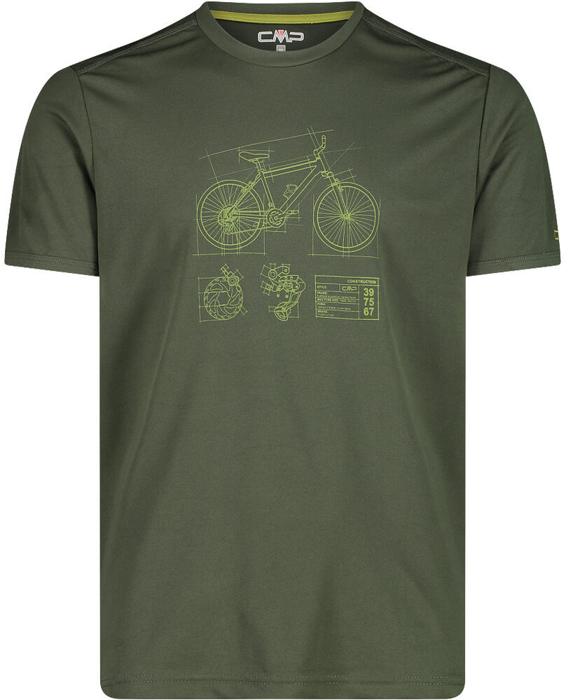 Cmp man t-shirt camiseta montaña manga corta hombre Verde (50)