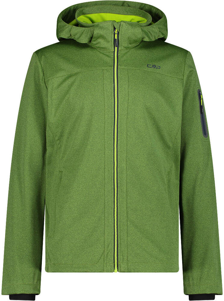 Cmp man jacket zip hood chaqueta softshell hombre Verde (52)