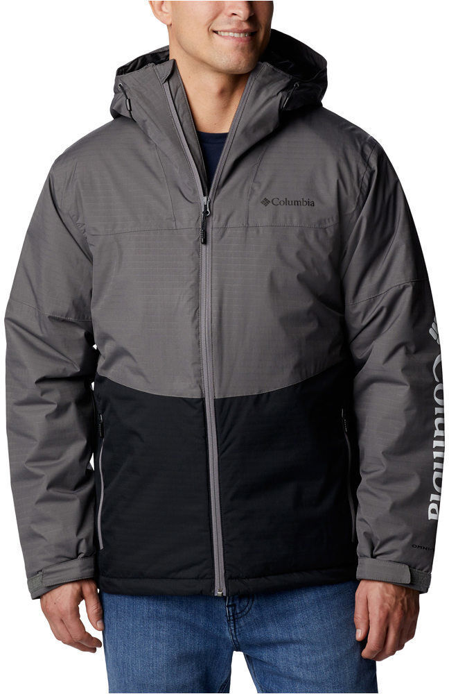 Columbia point park insulated chaqueta impermeable insulada hombre Gris (L)