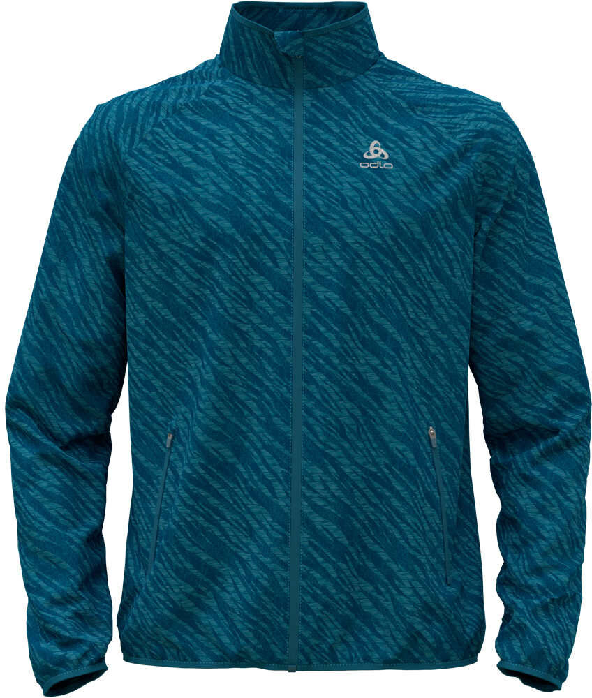 Odlo essential light print CHAQUETA RUNNING HOMBRE Azul (S)