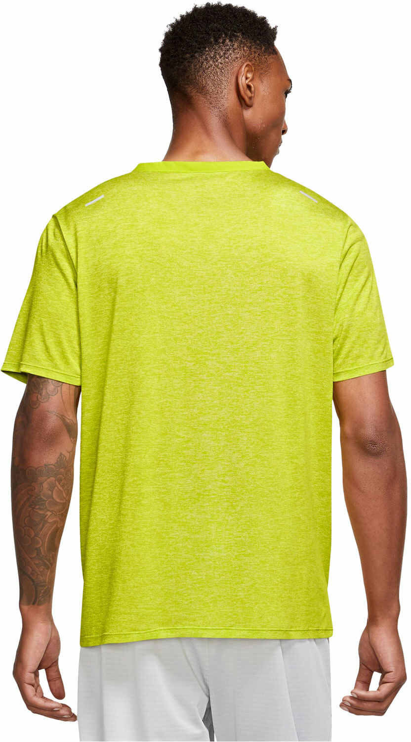 Nike dri-fit rise 365 camiseta técnica manga corta hombre Verde (M)