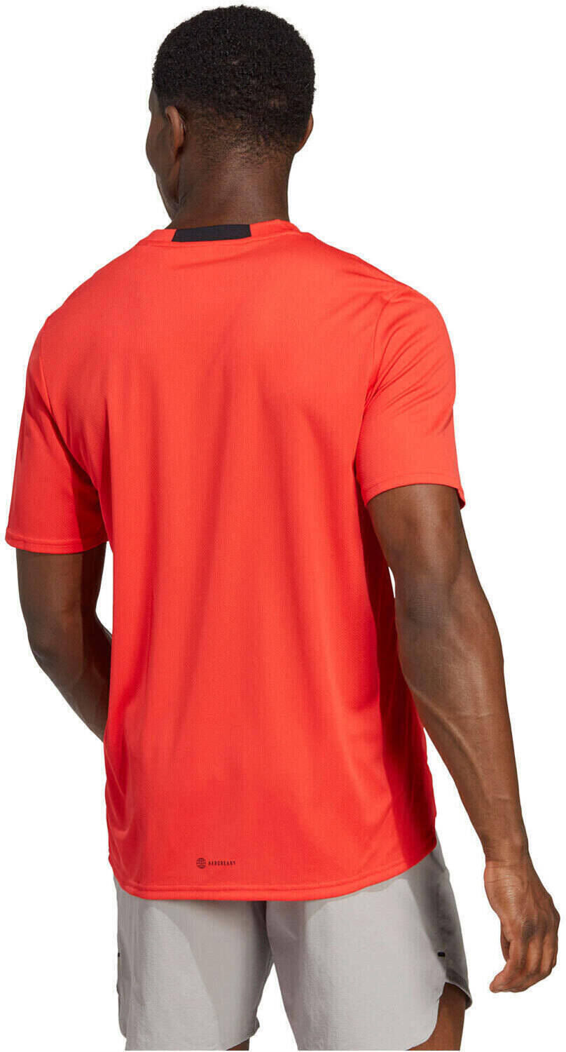 Adidas designed for movement camiseta fitness hombre Rojo (L)