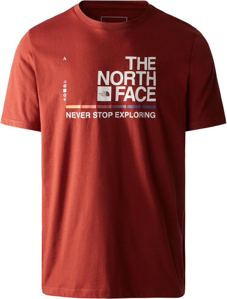 The North Face foundation graphic camiseta montaña manga corta hombre Granate (S)