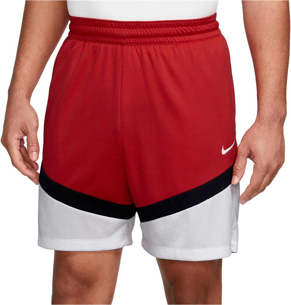 Nike dri-fit icon 8in pantalón baloncesto Rojo (M)