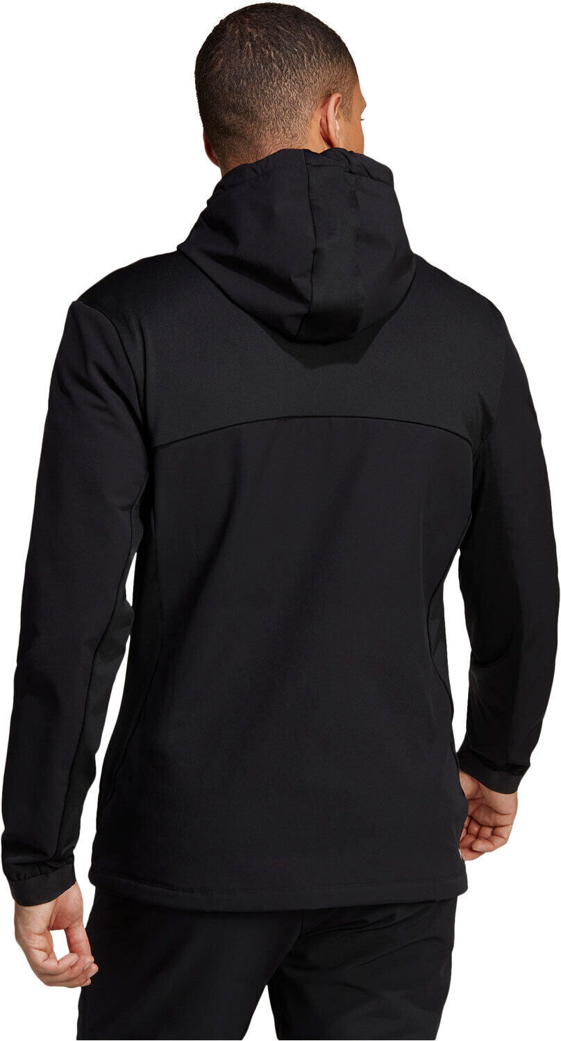 Adidas coldrdy full-zip workout sudaderas deportivas hombre Negro (M)