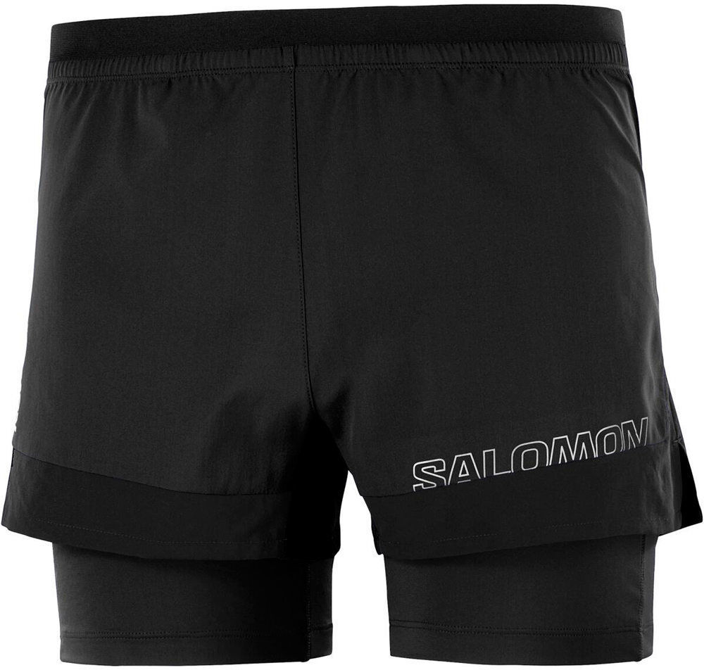 Salomon cross 2in1 pantalón running hombre Negro