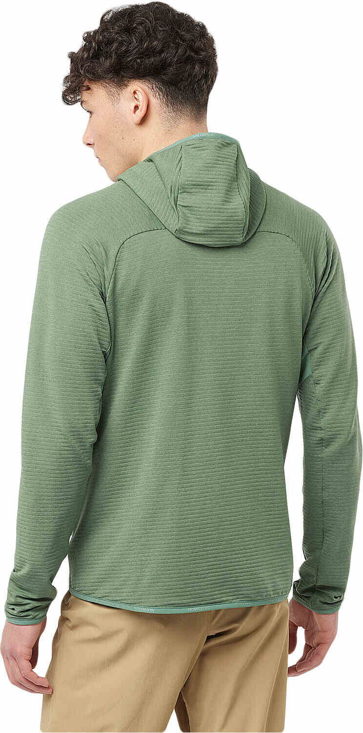 Salomon essential lightwarm forro polar hombre Verde (XL)