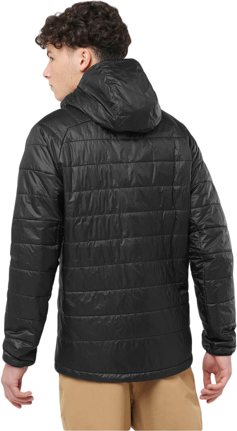 Salomon outline hooded chaqueta outdoor hombre Negro (L)