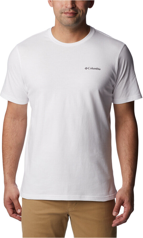 Columbia north cascades short sleeve camiseta montaña manga corta hombre Blanco (S)