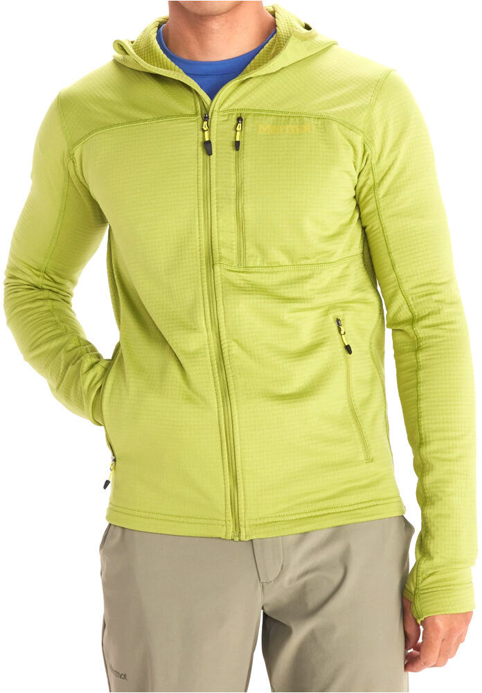 Marmot preon forro polar hombre Verde