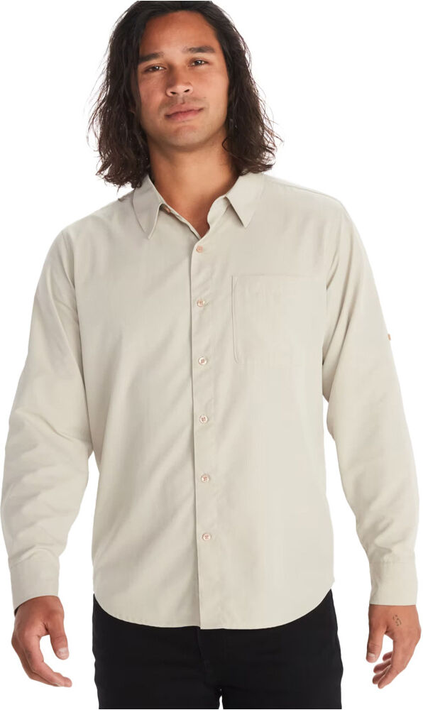 Marmot aerobora camisa montaña manga larga hombre Beige (L)