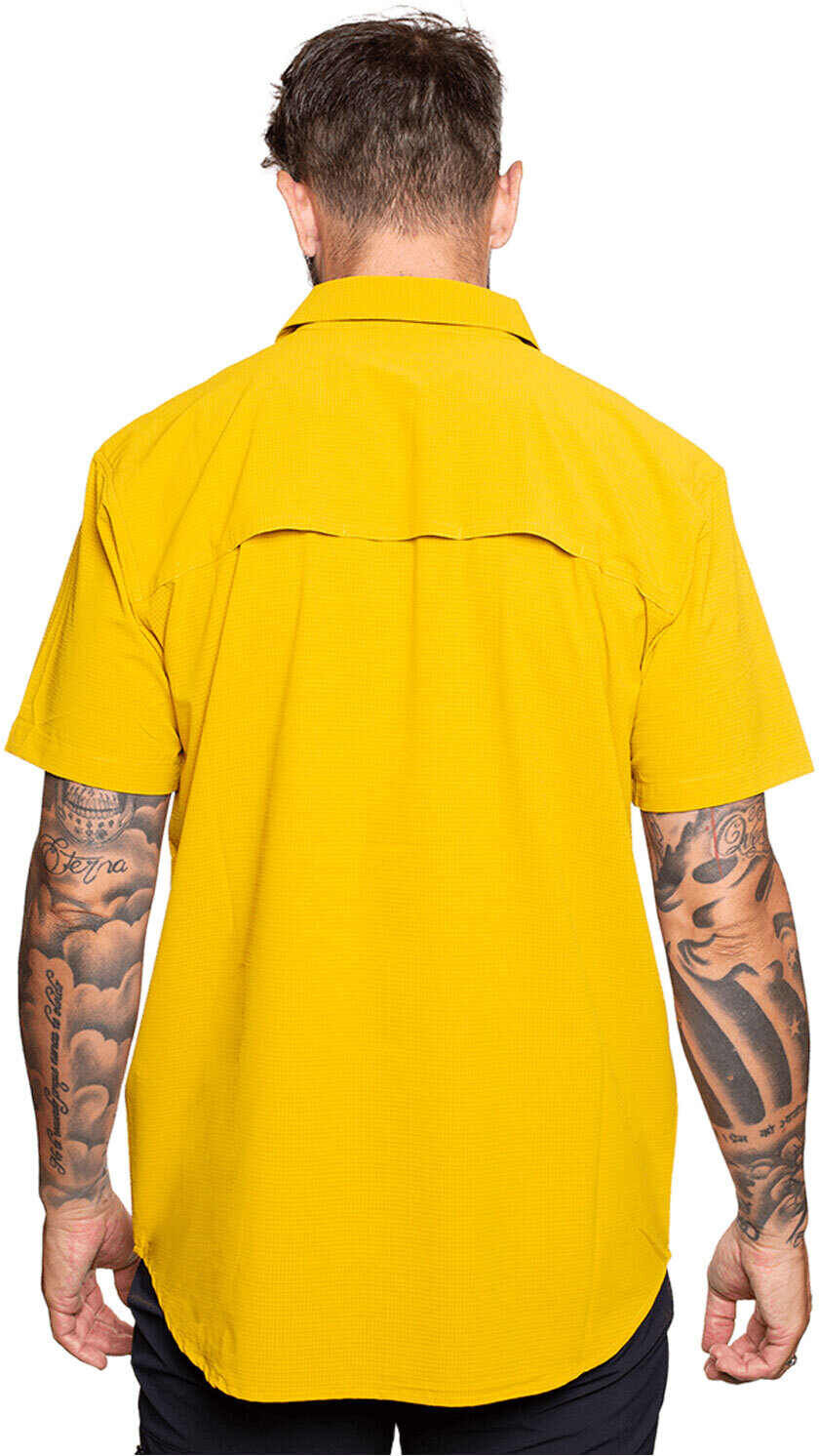 Trango esera camisa montaña manga corta hombre Amarillo (S)