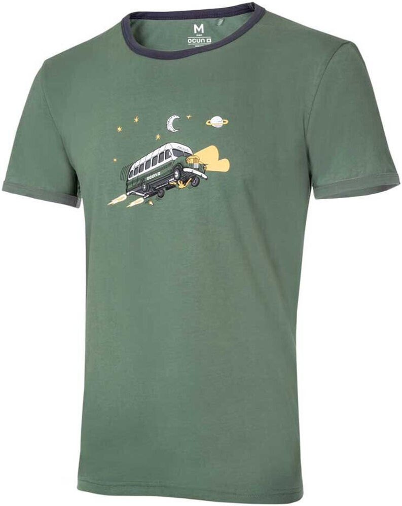 Ocun classic t organic camiseta montaña manga corta hombre Verde (S)