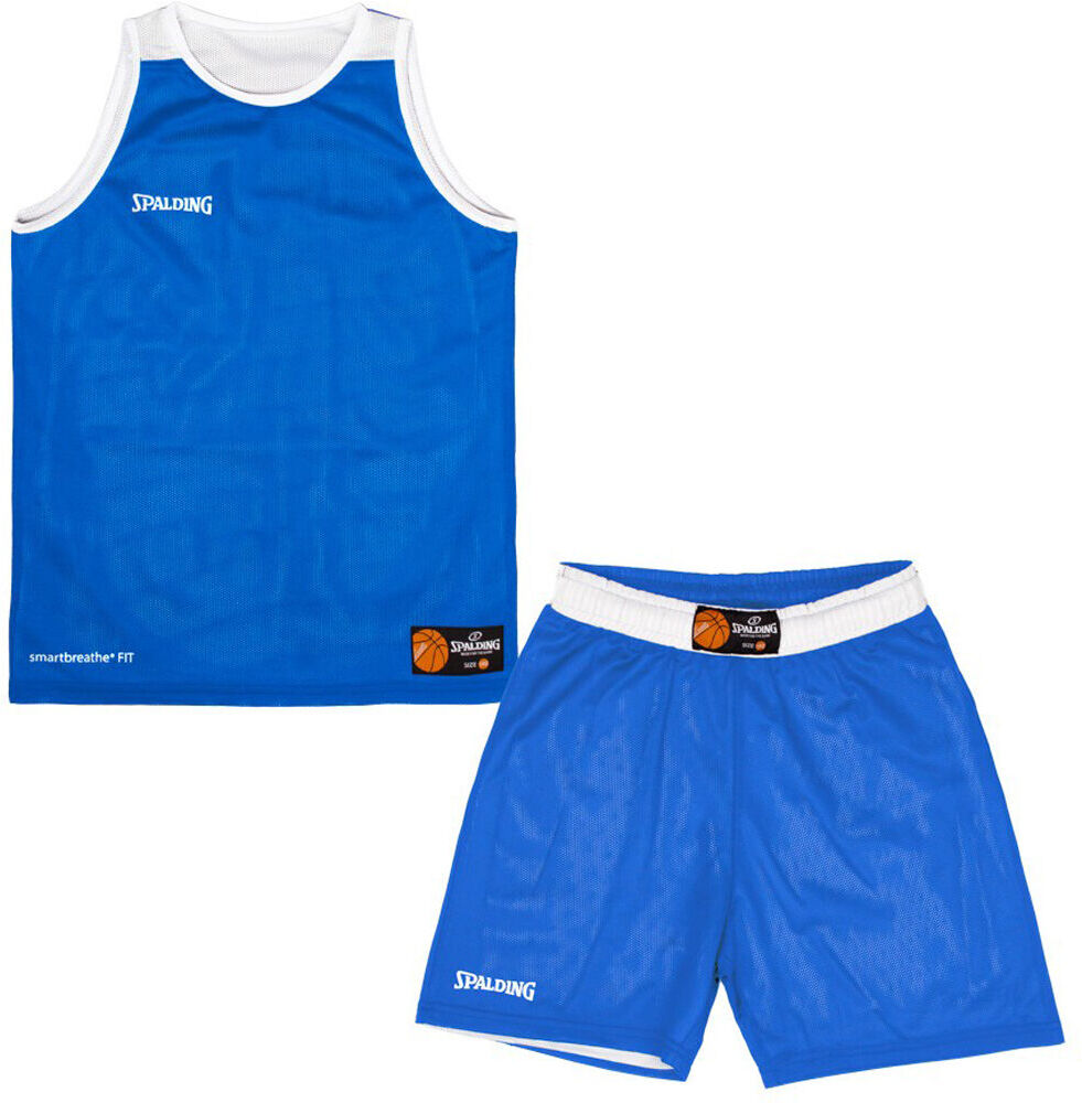 Spalding double face set camiseta baloncesto niños Azul (XS)