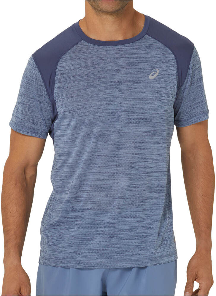 Asics road camiseta técnica manga corta hombre Azul (M)