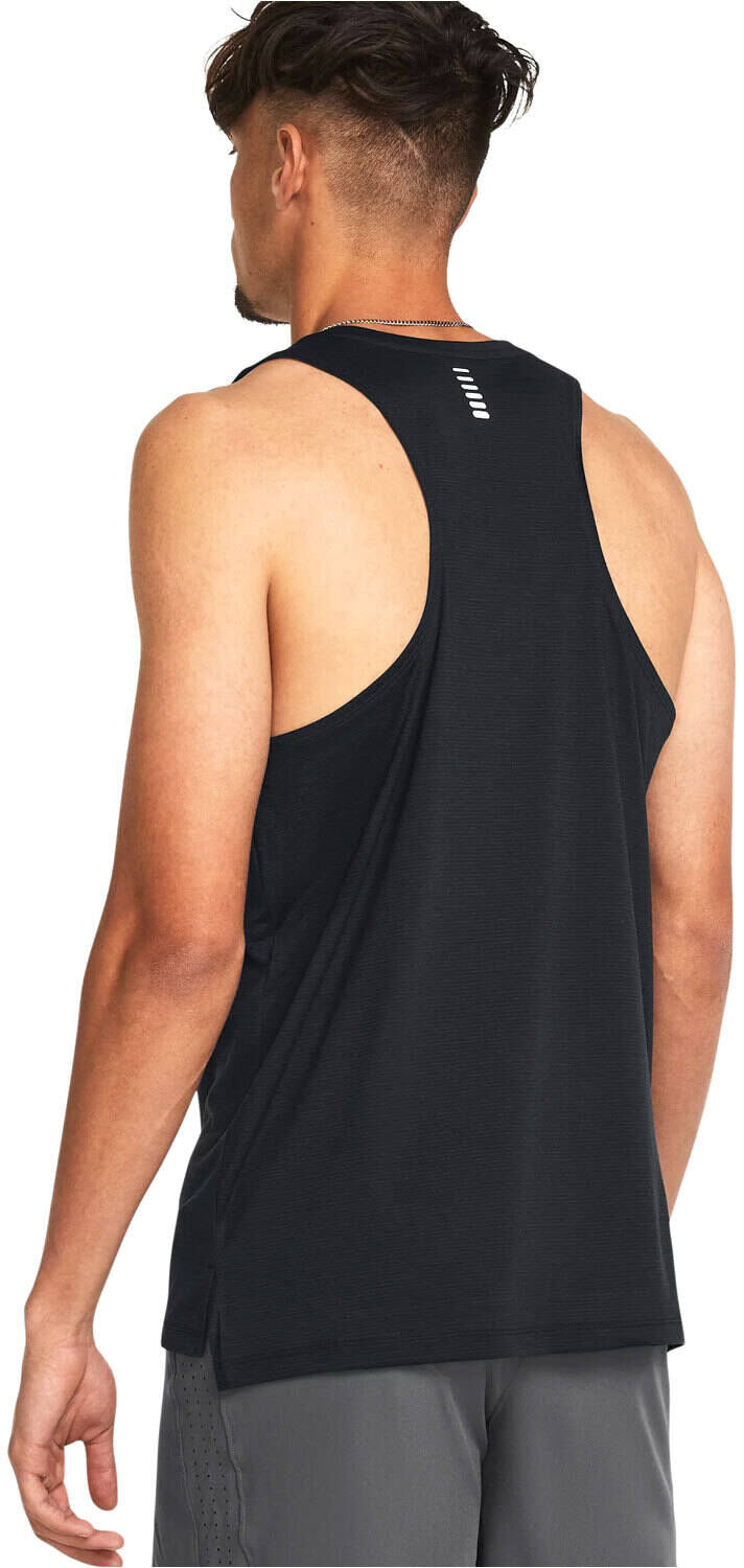 Under Armour streaker camiseta entrenamiento tirantes hombre Negro (L)